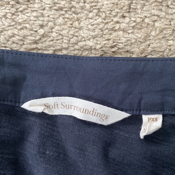 Soft Surroundings Black 100% Cotton Cardigan Beautiful Unique Button Front - Picture 2 of 6